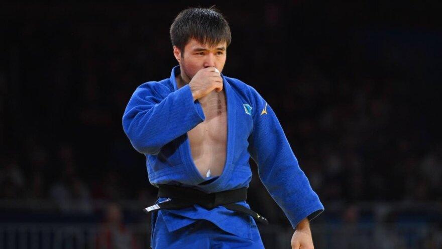 ВИДЕО. Елдос Сметов выступил в кимоно с золотой нашивкой Олимпийского чемпиона