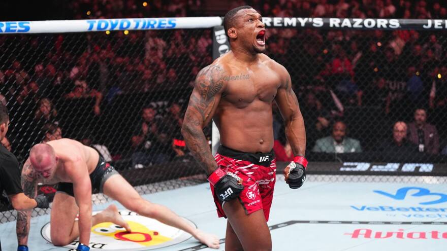 ВИДЕО. Алмейда Спивакты бірінші раундта айқын жеңіп, UFC 311 турнирінде жеңіске жетті