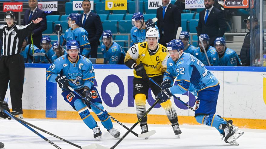 Барыс — Северсталь — 2:6. Видео голов, обзор матча