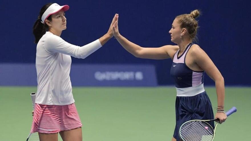  Казахстанка Анна Данилина с напарницей вышли в финал Merida Open Akron