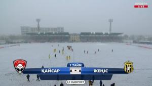 Заснежило и замело. Кайсар и Женис сыграли вничью