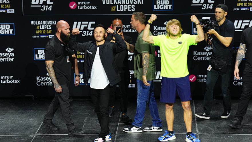 UFC 314: Пимблетт и Чендлер провели битву взглядов