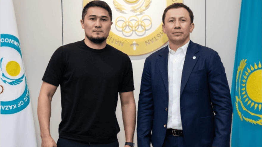 Мейирим Нурсултанов встретился с Головкиным и заявил о чемпионских амбициях