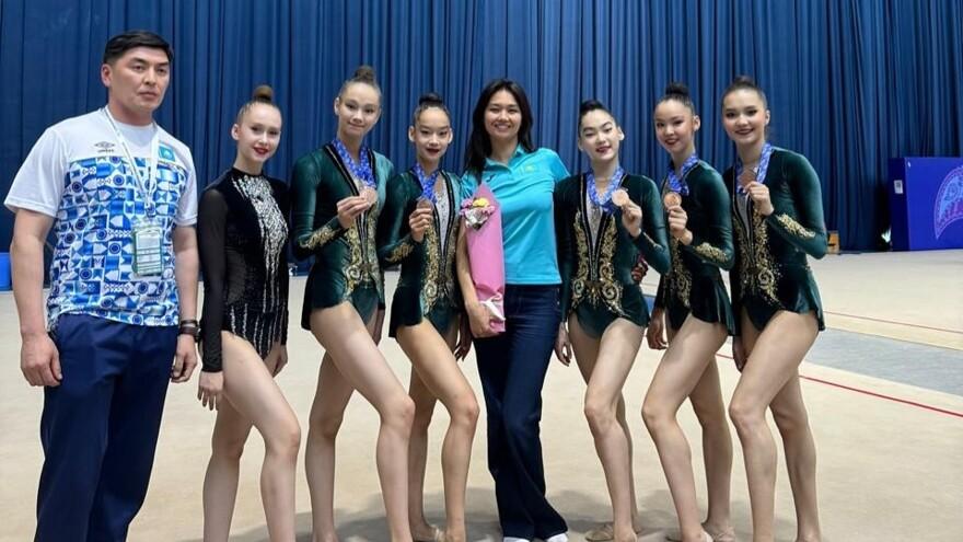 Казахстан завоевал бронзу на этапе Кубка мира по художественной гимнастике в Узбекистане