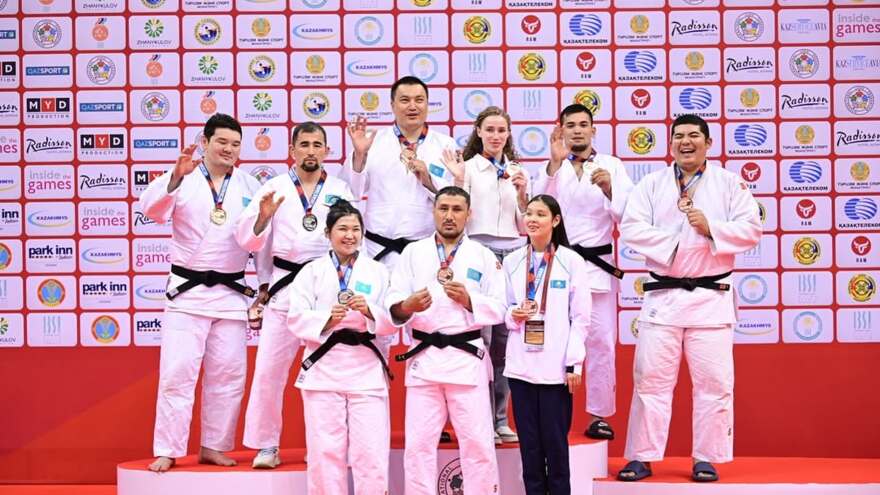 Казахстанские парадзюдисты завоевали 9 медалей на чемпионате мира в Астане