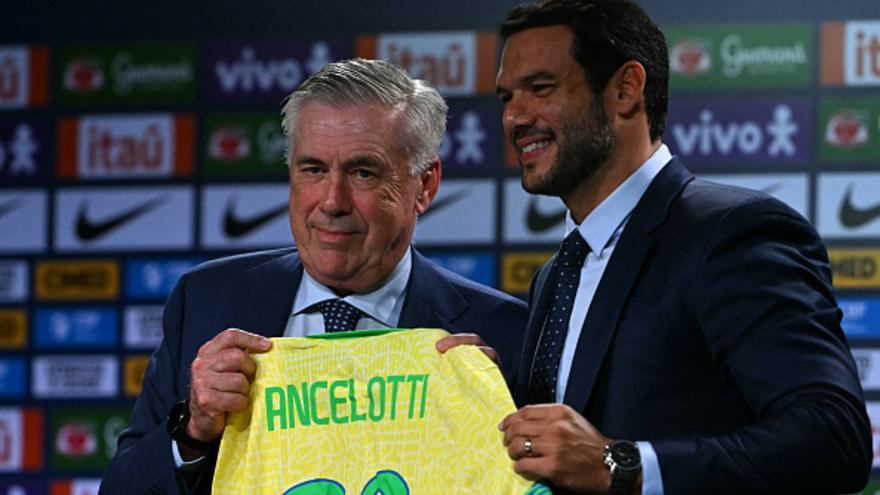 Анчелотти официально представлен новым главным тренером сборной Бразилии