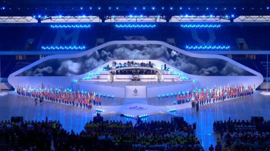 Видео. Сборная Казахстана прошла в параде на Универсиаде-2025 в Германии