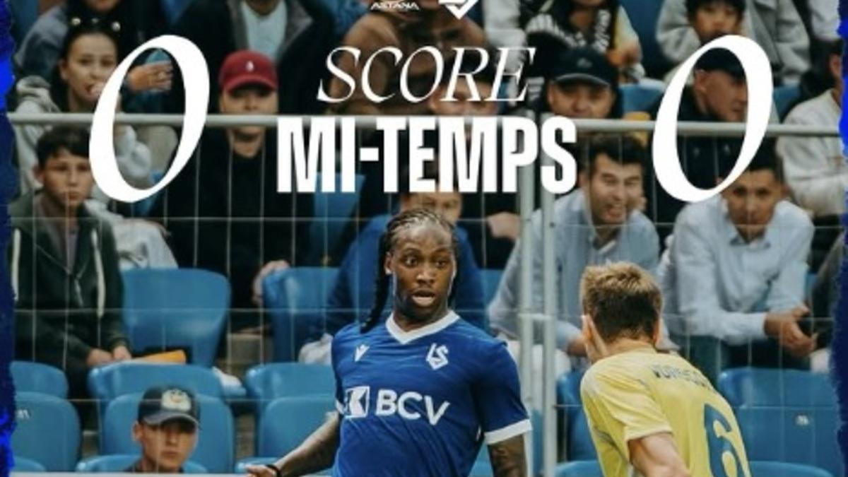 «Астана» и «Лозанна» в первом тайме матча Лиги конференций расписали мировую