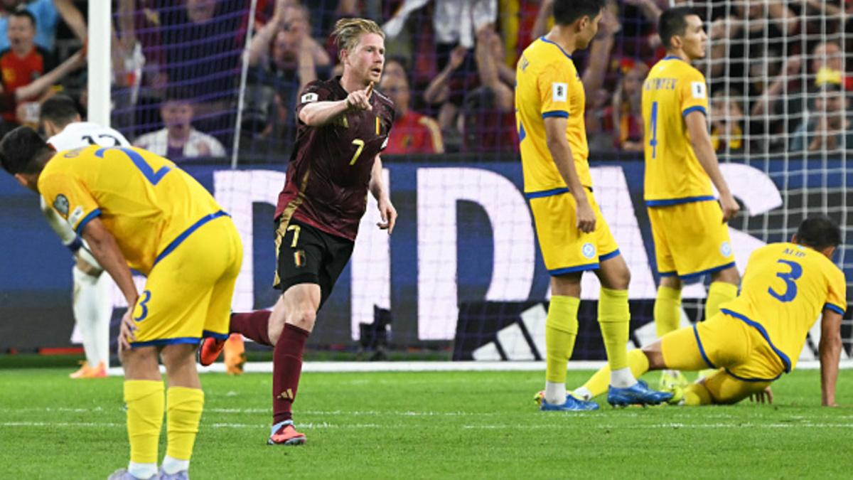 Бельгия — Казахстан 2:0 после первого тайма