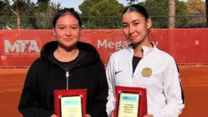 Теннисистки Асылжан Арыстанбекова и Инкар Дюйсебай выиграли престижный турнир в Турции