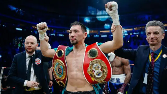 Видео: Как Жанибек Алимханулы забрал пояс IBF и стал объединенным чемпионом