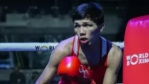 ВИДЕО: Санжар Ташкенбай кәсіпқой бокстағы дебютін қалай өткізді