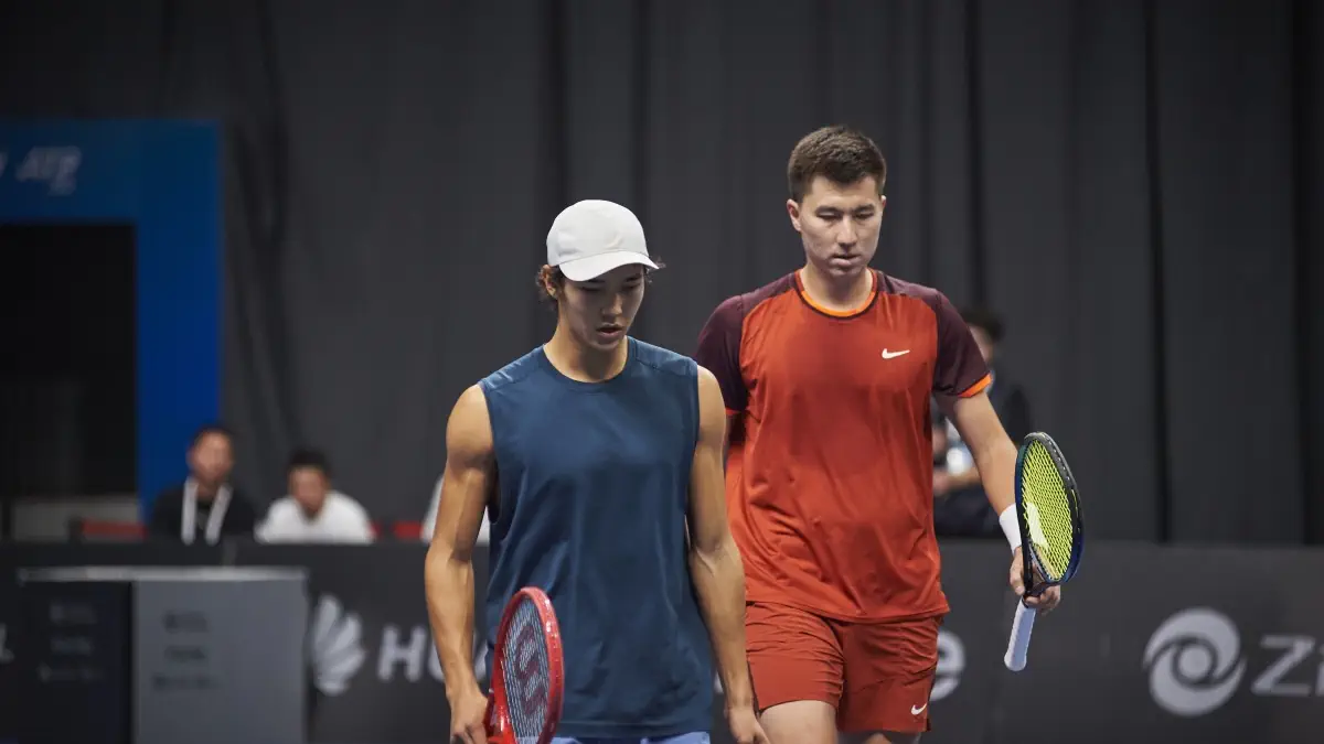 Омарханов оценил свое выступление с Жукаевым в парном разряде Almaty Open